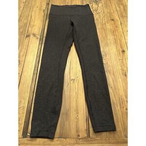 Lululemon Leggings Instill High Rise 25” Tight Women Size 4 Black Camo Yoga